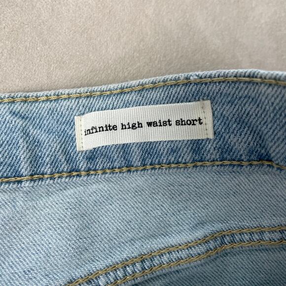 Jessica Simpson NWT Infinite High Waist Short in Skylark Size 32 Cutoff Fringe - Picture 10 of 15